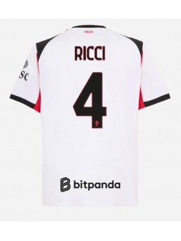 AC Milan Samuele Ricci #4 Replika Borta Kläder 2025-26 Kortärmad